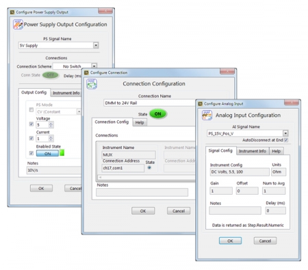 Hardware Access Framework – Step Configuration Dialogs