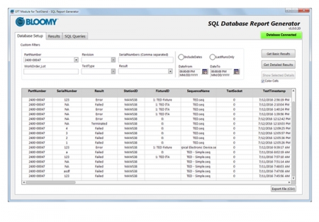 SQL Database Report Generator